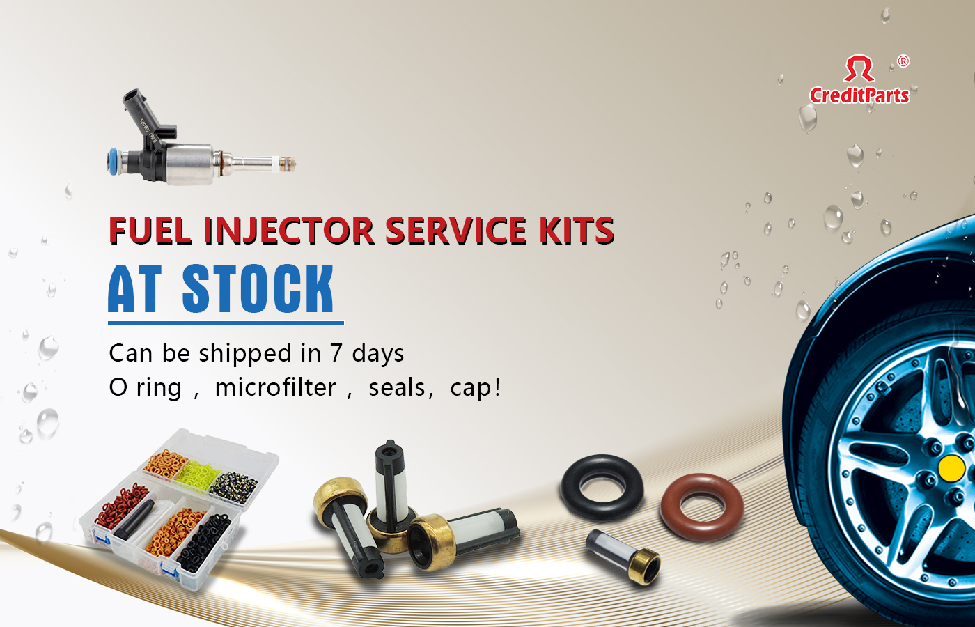 CreditParts Fuel Injector Service kits At stock 