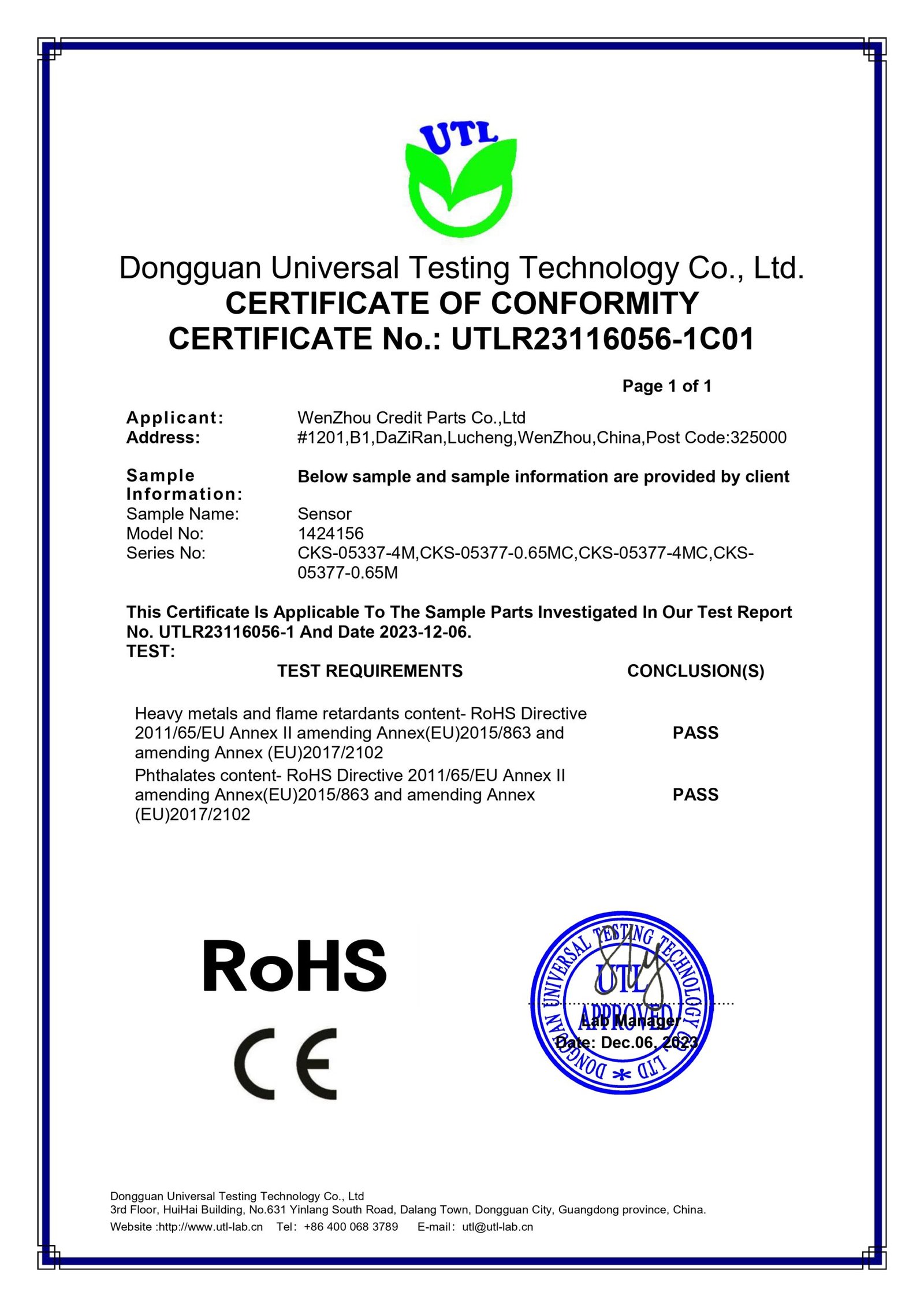 Credit Partrs-RHOS
