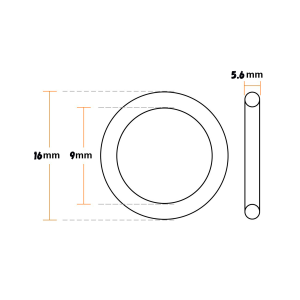 Universal Fuel Injector Oring O-2A [9x5.6mm]